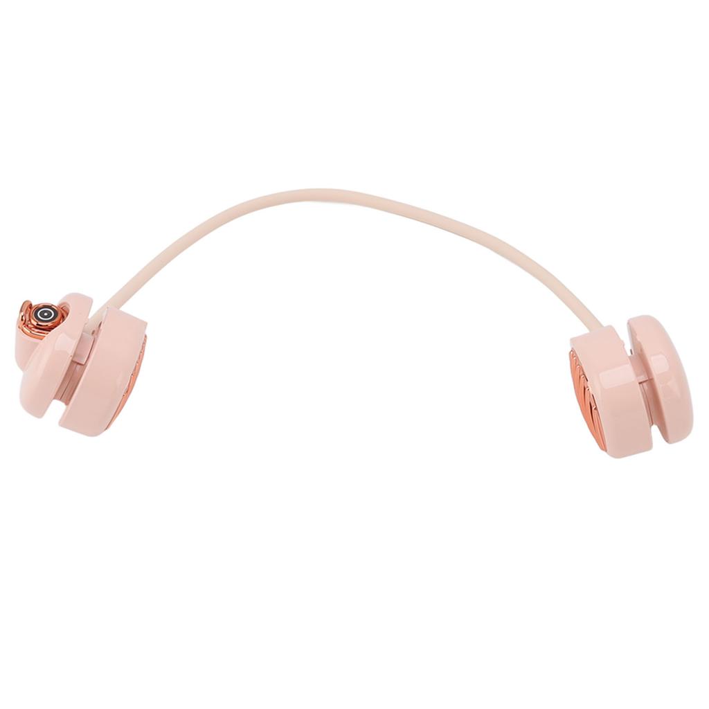 USB-Ladegerät Nackenventilator Doppelventilator Freihändig Super Luftstrom Leicht Faltbar Tragbarer Nackenventilator für