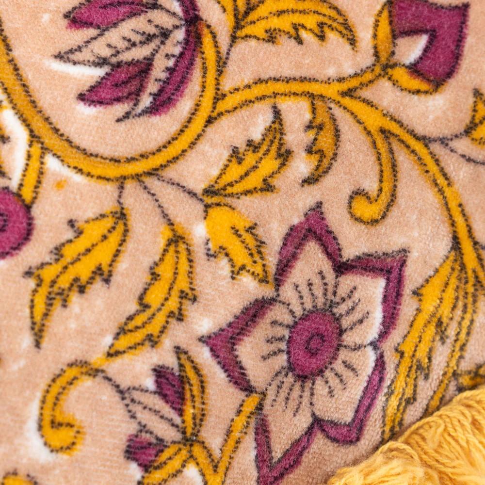 Paoletti Cotton Velvet Filigree Cushion Cover