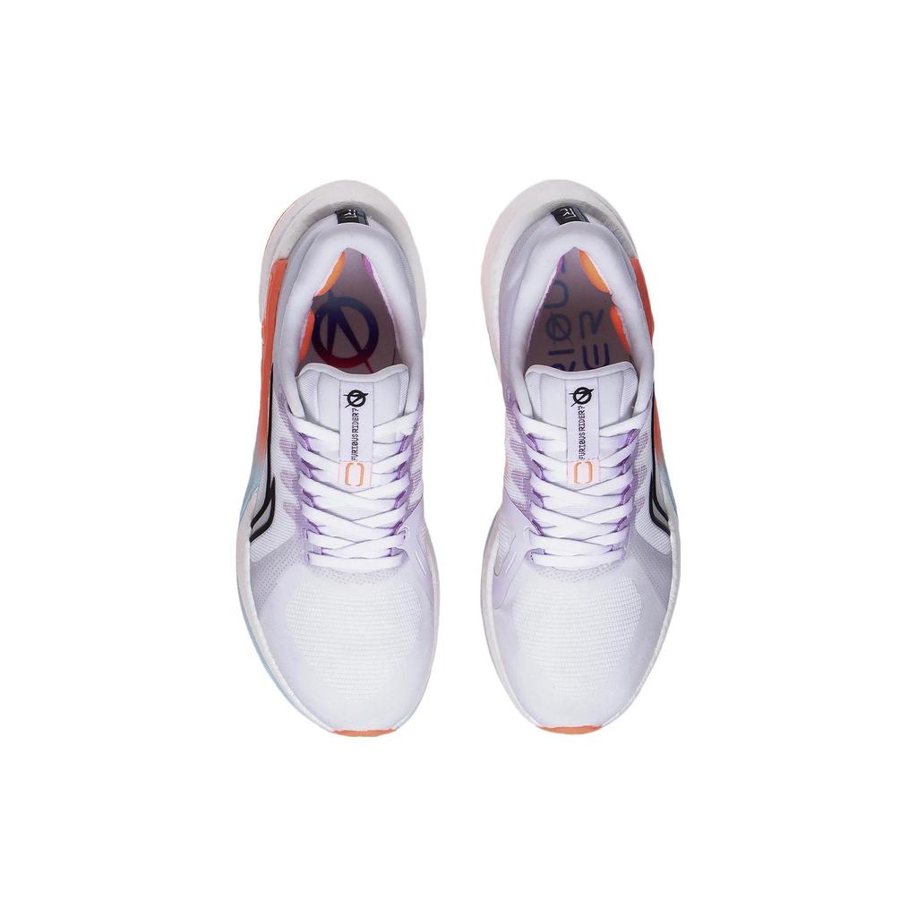 New LiNing Furious Rider 7.0 Anti Slip And Wear Resistant Breathable Low Top Running Shoes Women's White Orange Purple ARZT004-10
