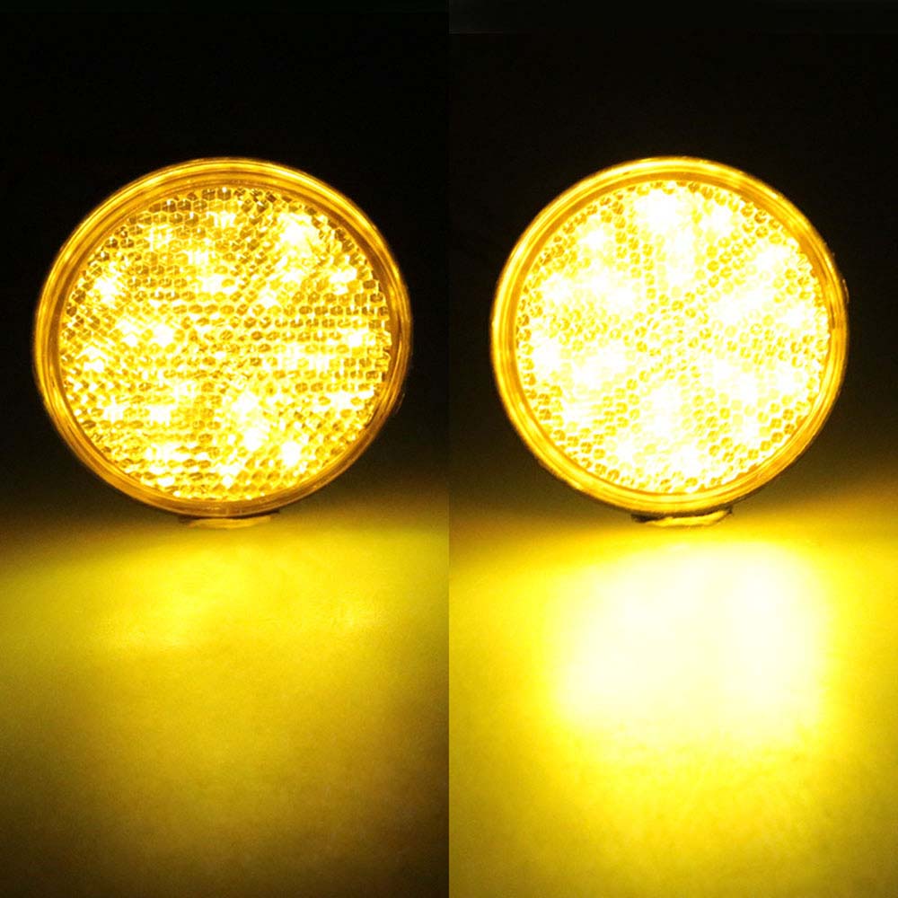 LED Car Round Tail Lights Motorcycle Brake Stop Marker Lamp Turn Singal Light Warning Light Bulbs