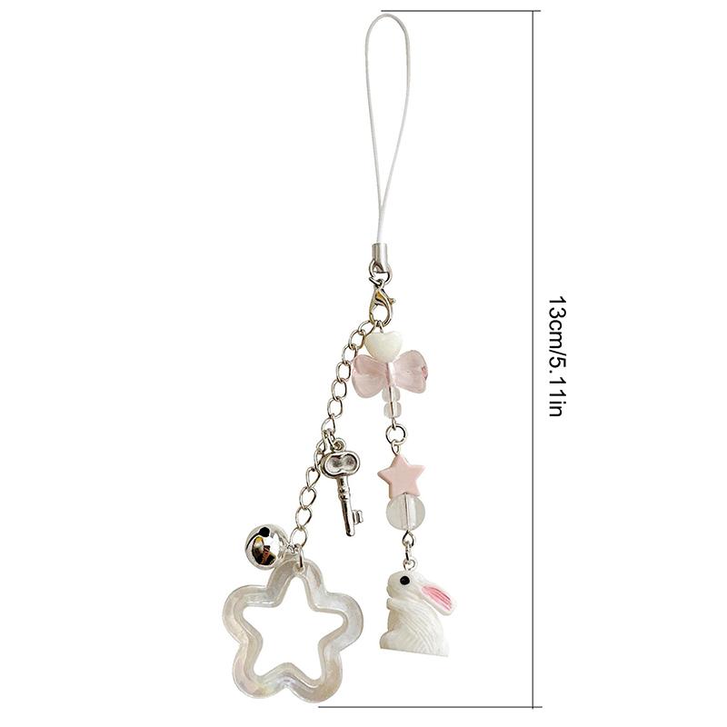 Cute Little Bunny Pendant Keychain Phone Chain Decoration Accessories Gifts Camera Chain Bag Pendant