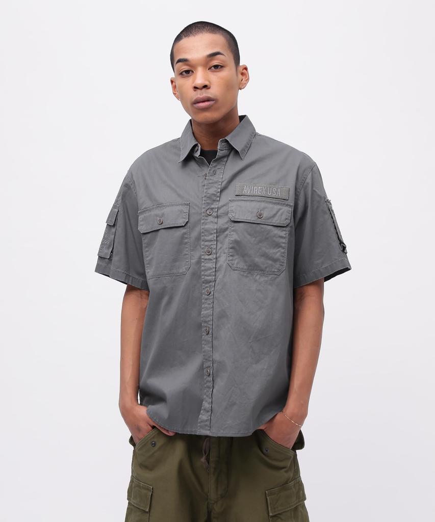 Avirex 50th Anniversary PIGMENT FATIGUE Size 401 SHIRT, Men's, 2XL, Sage, 783-5123009