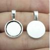 Fit Round 16mm Glass Cabochon Base Setting Tray Accessories Parts Men's Jewellery Bulk Original Cheapest Items