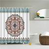 Decorative Geometric Geometry Merry Christmas Bohemian Shower Curtains Bathroom Curtain Fabric Waterproof Polyester With Hooks