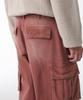 Musinsa Standard Pigment Extra Wide Cargo Denim Pants [Smoke Pink]