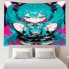 Hatsune-Miku Druck Wandteppich, Hintergrund, Einfache Montage, Ideal für Schlafzimmer, Büro & Wohnzimmer, mit Ästhetischer Wanddekoration.