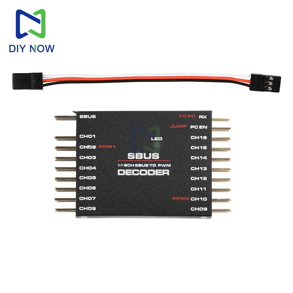 16-channel PWM converter SBUS TO PWM/PPM decoder DIY adapt to a variety of receivers and flight controllers two-way ppm