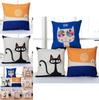Cartoon Animal Cushion Cover With Printed Design For Bedroom And Lounge
