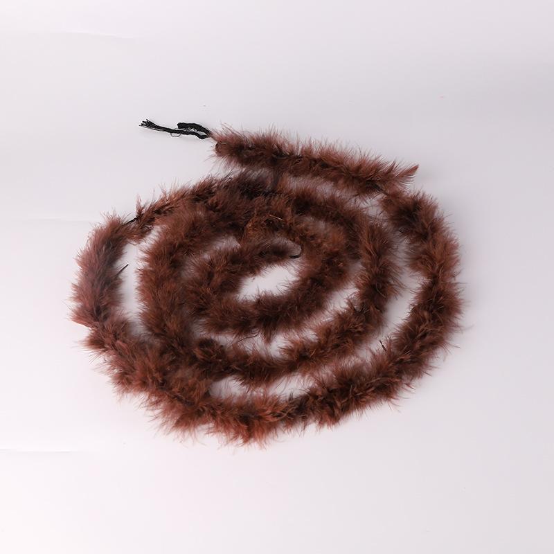 Feather Fleece 2 Meters Turkey Fleece Feather Strip, Flat Fleece Strip, Cartoon Wedding Feather Strip