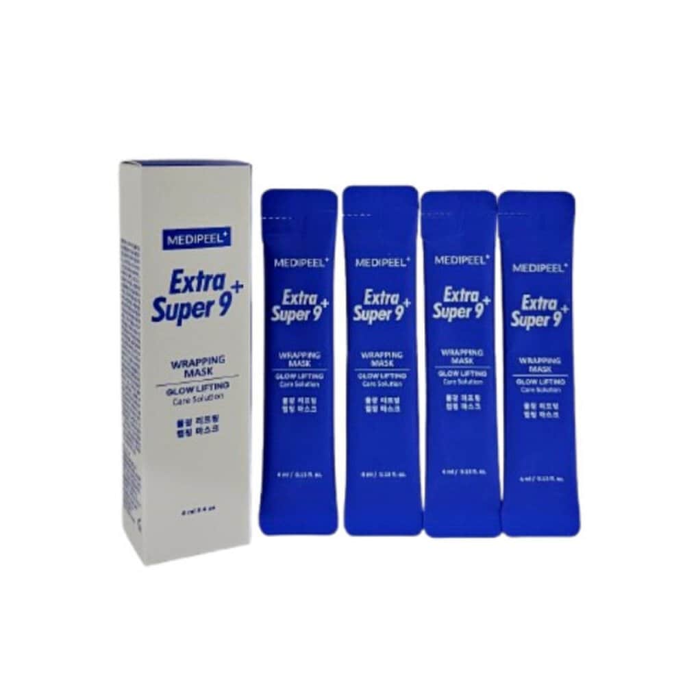 Medipeel Extra Super 9 Plus Water Luminous Lifting Wrapping Mask 4ml 4 Pieces, 1 Box