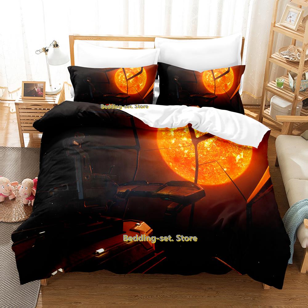 New Game Elite Dangerous Beding Set Single Twin Ful Quen King-Sized Dimensionsd Dimensions Bed Linen Set Adult People Kid Bedrom Duvetcover Sets
