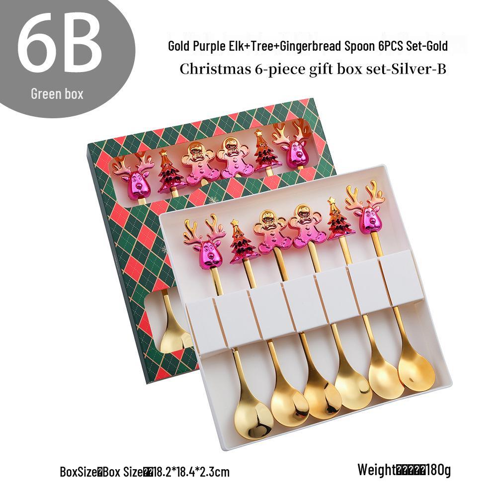 Cross-Border Cute Snowman Christmas Spoon & Fork Set – Creative Dessert Tableware Gift