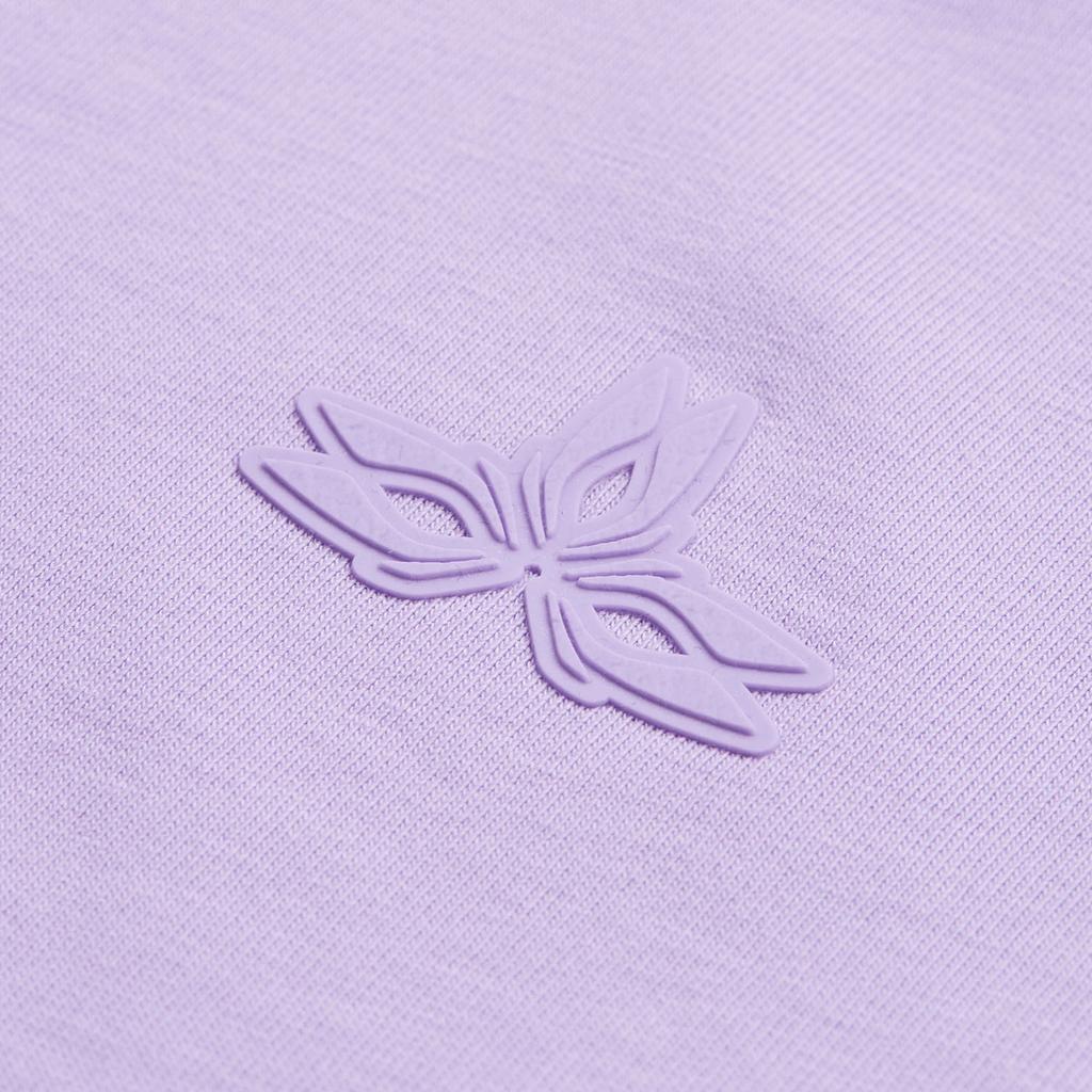 Li Ning Série Fitness Cor Sólida Gola Redonda Sensação de Gelo Confortável Manga Curta Camiseta Feminina Camisetas Lilás ATSU490-7