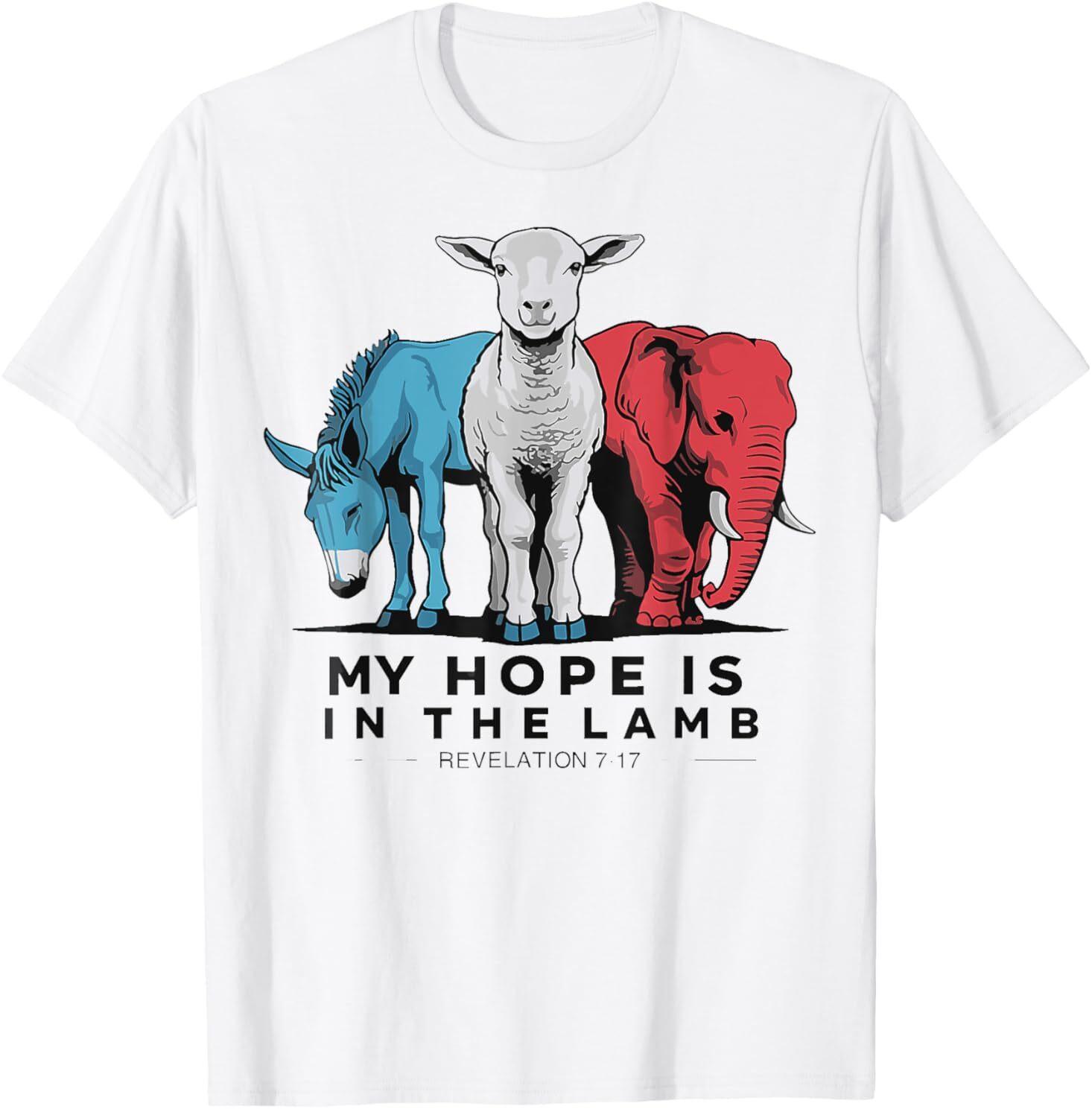 My Hope Is In The Lamb T-Shirt Mens Womens Tees Top S