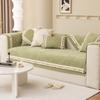 Corduroy Sofa Cover Non-slip Couch Cover Universal for Seasons Sofa Protective Cover Towel Solid Color Tassel Ball Sofa Covers