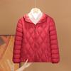 Light down jacket women's winter out-of-season fashion versatile casual short hooded slim-fit warm jacket