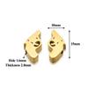5Pcs Mirror Polish Stainless Steel Moon Key Beads Crowm Animal Spacer Beads DIY Jewelry Making Bracelet Women Necklace Findings