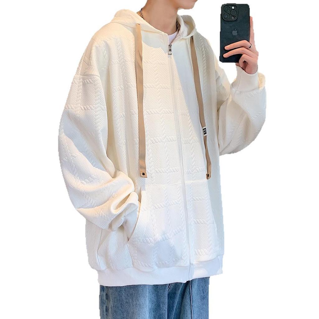 Men's Plus Size Plaid Hooded Cardigan Sweatshirt Jacket - Autumn/Winter 2025 Fashion