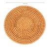 1pc Rattan Coaster, Teapot Mat, Table Mat, Heat-insulating Mat, Teapot Mat, Purple Clay Teapot Mat, Tea Set Accessory