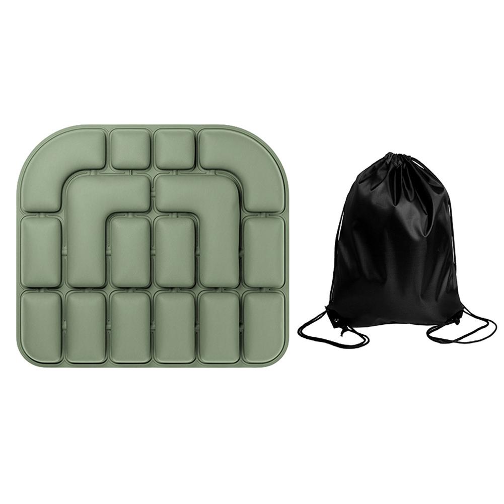 Air Bags Travel Cushion Lightweight Breathable Anti Bedsore Cushion 3D Air Cell Inflatable Travel Cushion for Airplane Car Offic