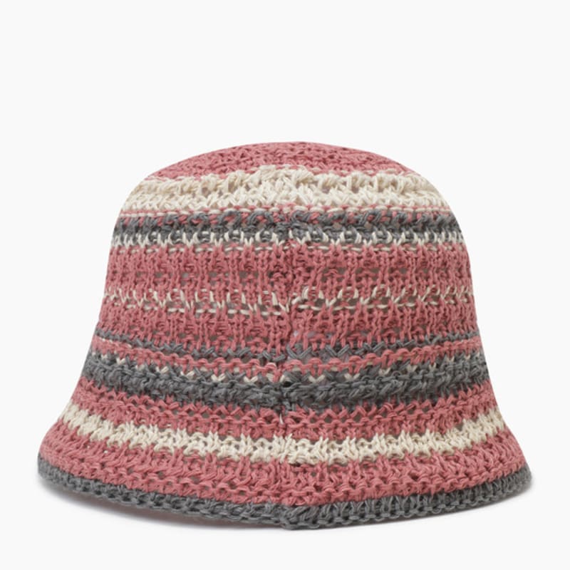 BENETTON Striped Crochet Hat_BCCP54531BR
