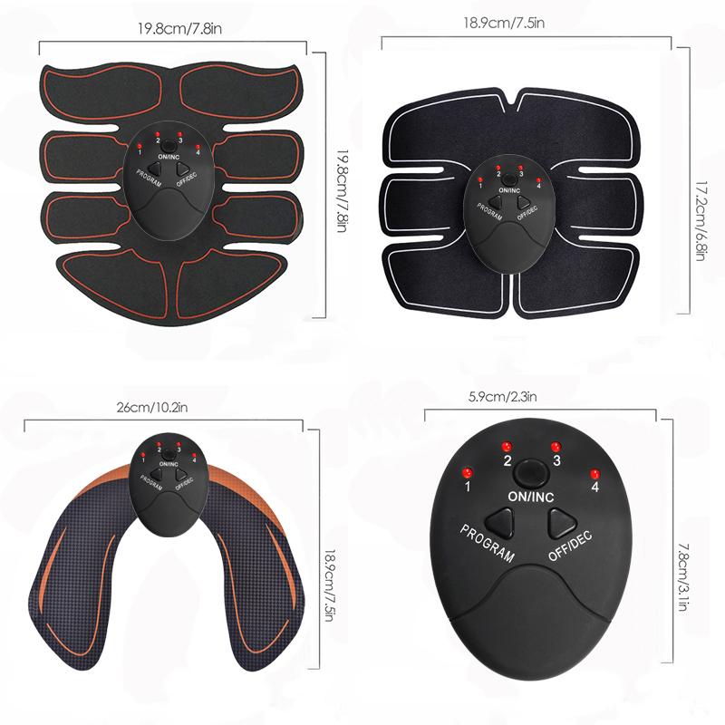 Electric Wireless Muscle Trainer Battery 8 Pack 6pack Abdominal Muscle Trainer Male and Female Fitness Massager