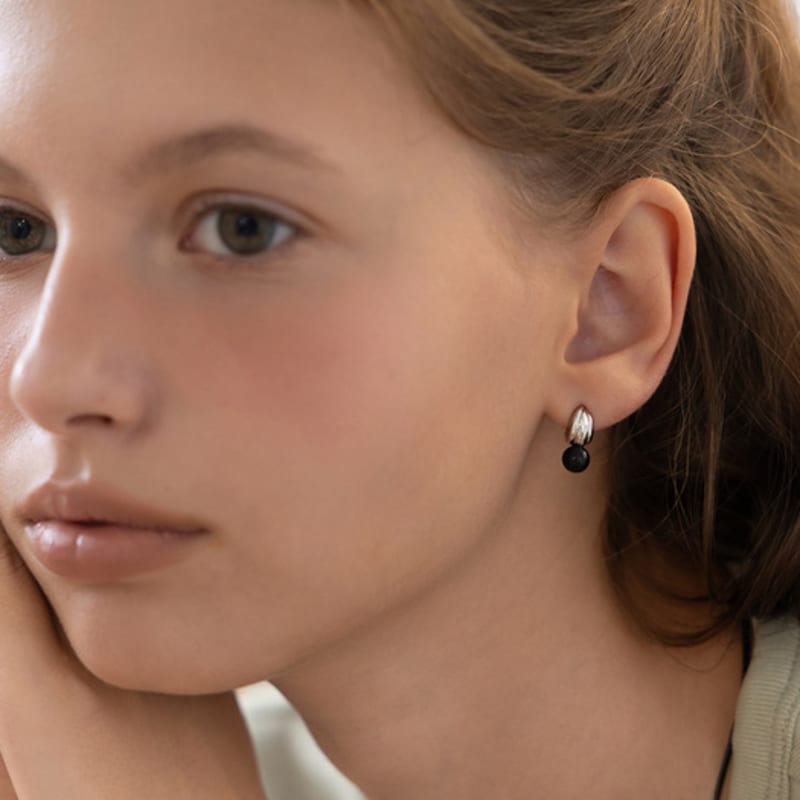 TATIANA Onyx Ball Drop Earrings EC3253