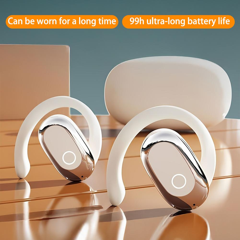 5.1 OWS Rotatable Earhook Bluetooth Headphones Long Battery Life Sports Headphones With Digital Display
