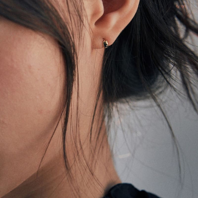 

verte [925 silver] Deux.silver.208 / bun earring (gold) gold