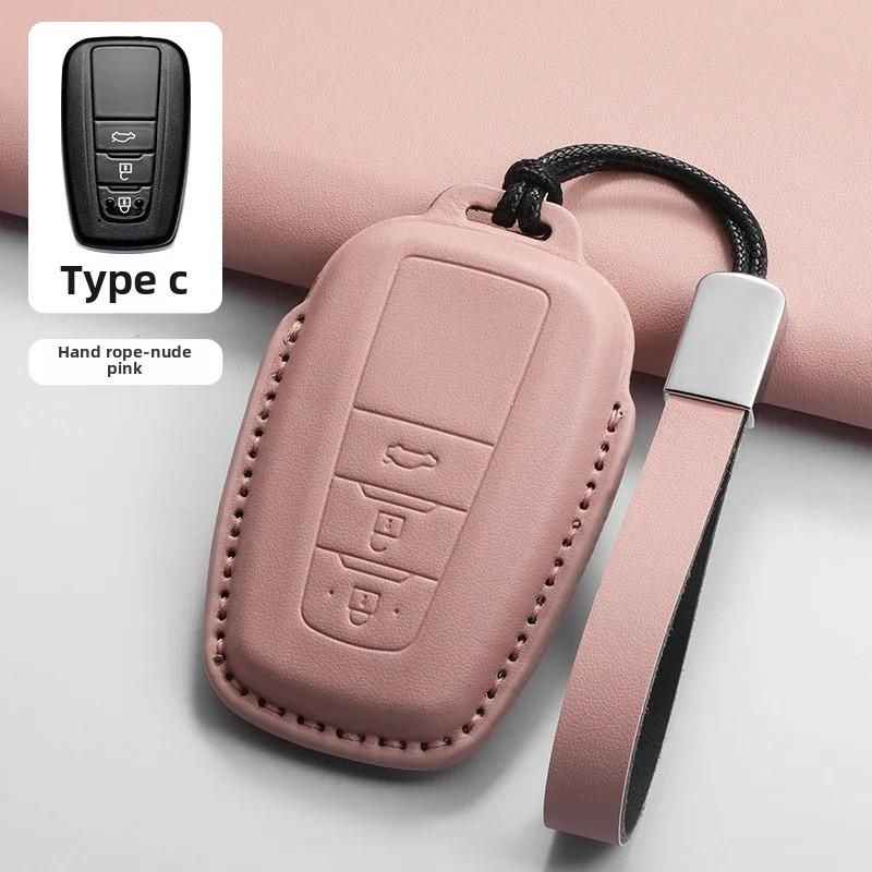 Quality Pink Key Cover for Toyota Camry Asian Dragon Harrier RAV4 Corolla Leaping CHR Key Holder Bag from Mainland China