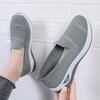 2025 Breathable Wedge Heel Loafers Women Spring Summer Slip On Knitted Sports Shoes Woman Anti Slip Soft Sole Walking Shoes Lady