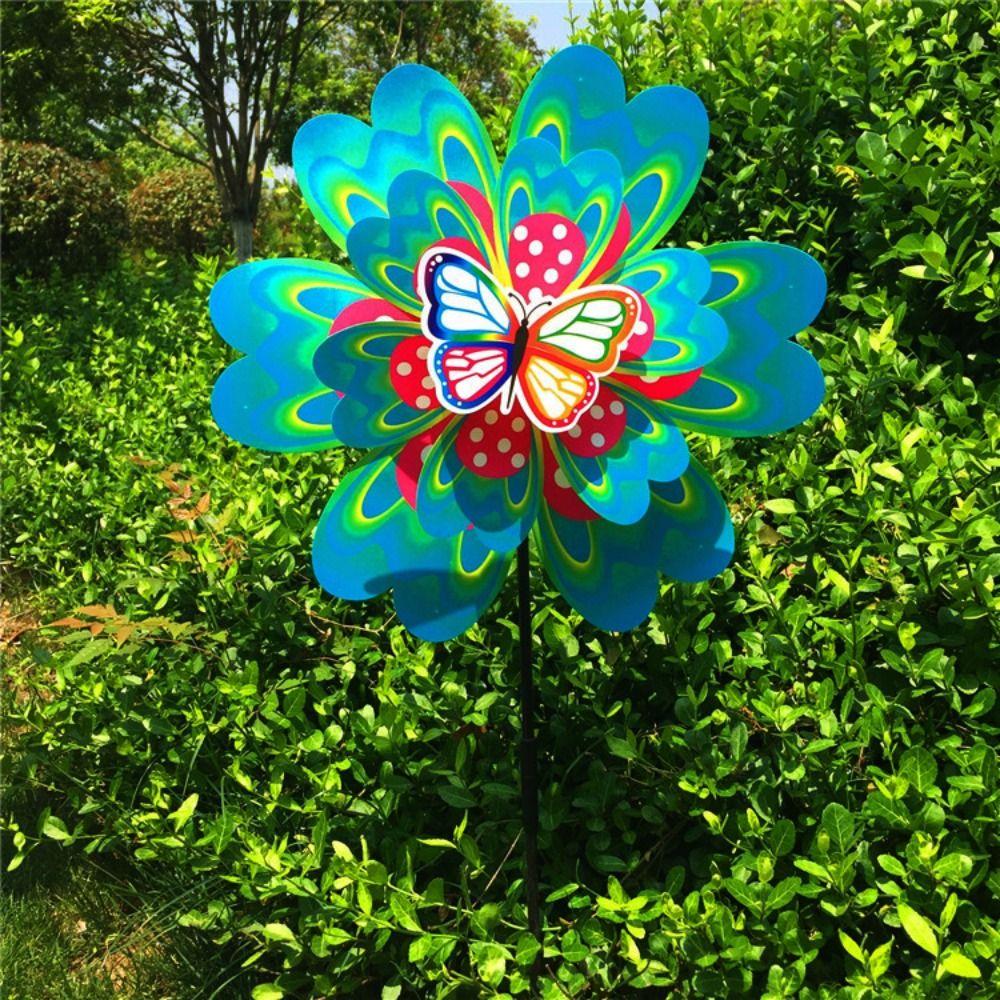 Multistyles Rotating Wind Spinner PVC Pinwheel Windmill  Outdoor Party Picnic Decor
