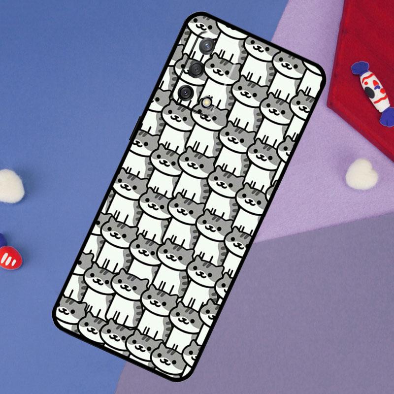 Funny Cute Cats Case For Oppo A5 Pro A6 A57 A17 A78 A54 A74 A94 A76 A16 A96 A18 A40 A60 A80 A38 A58 A98 A15