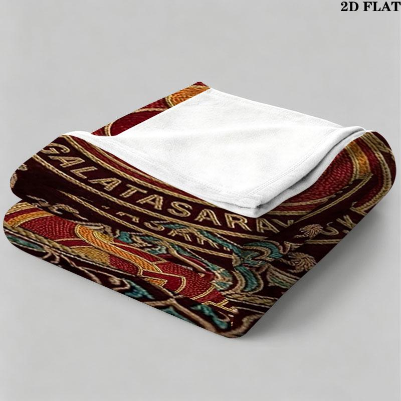 1PC Galatasaray S Custom Name Patterned Flannel Blanket Suitable For All Seasons for Home Decor Warmth and Comfort Gifts Holiday Present