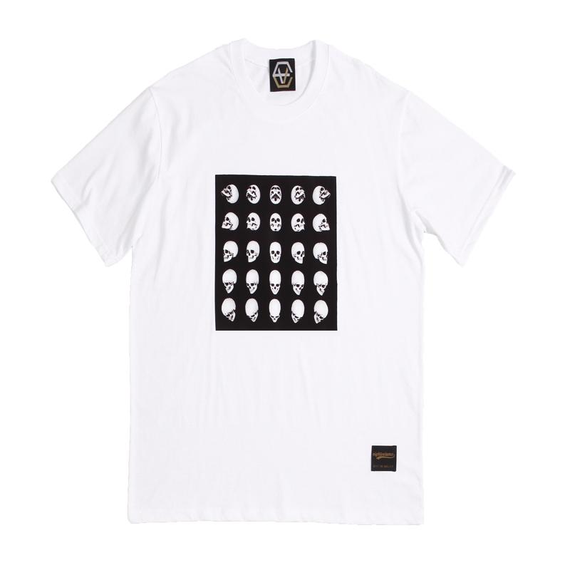 Eight Volume Ev 25 Skulls Tee (White) White/L