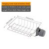 Sponge Holder Over Faucet Kitchen Sink Caddy Organiser Adjustables Stainless Steel Sponge Holder for Kitchen Sink