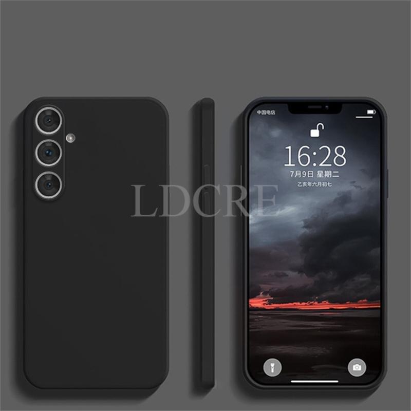 

Для Samsung Galaxy M35 Чохол Рідкий Силіконовий Чохол Чохол для Samsung M35 TPU М який Гумовий Захисний Чохол для Телефону Чохол для Galaxy M35 M35 5G чорний