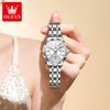 OLEVS 6727 Ladies Watch Automatic Mechanical Watch Stainless Steel Waterproof Calendar Week Watches For Women Luxury Elegant New