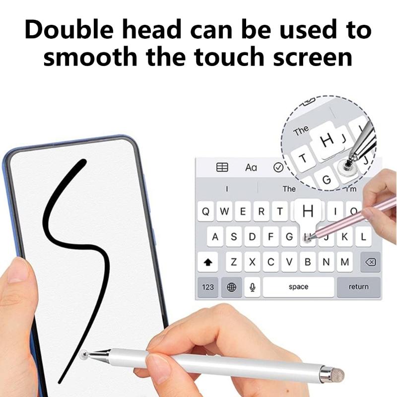 Capacitive Disc Tip Stylus Pen Ergonomic Grip Capacitive Stylus Sensitivity Touch Screen Pen for Phone & Touch Devices
