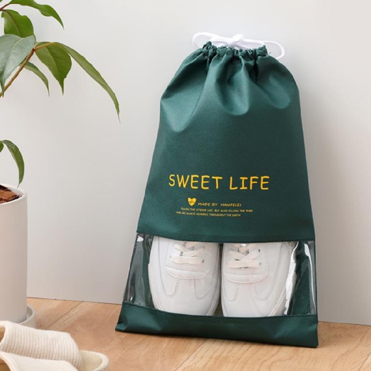 12Sets Color Shoe Bags with Secure Drawstring Shoe Storage Portable Lightweighted for Footwear Protector