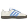 adidas VL COURT 2.0 Slip Resistant Abrasion Resistant Low Top Skateboard Shoes Unisex White Blue HQ1802(Team562-)