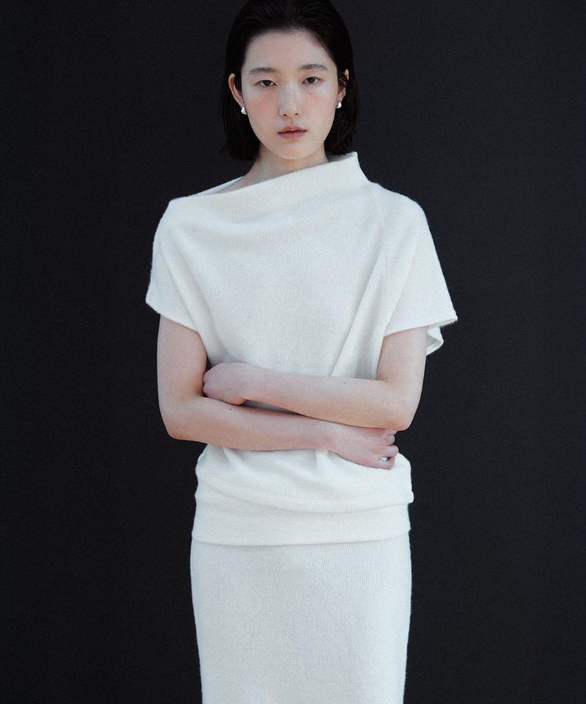 Yutosiseu Hairy Layered Long Skirt(Ivoey)