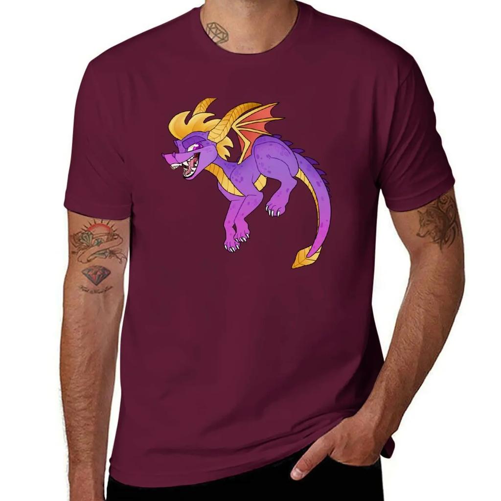 Classic purple dragon T-Shirt man clothes vintage t shirts man t shirt big and tall t shirts for men