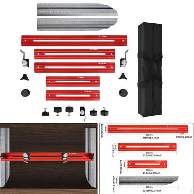 Stair Tread Template Tool Gauge Tool, Adjustable, Multipurpose, Measuring Jig