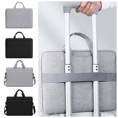 14/15 Inch Laptop Shoulder Sleeve Bag Portable Briefcase Tablet Protective Case Multifunctional Solid Color Computer Storage Bag