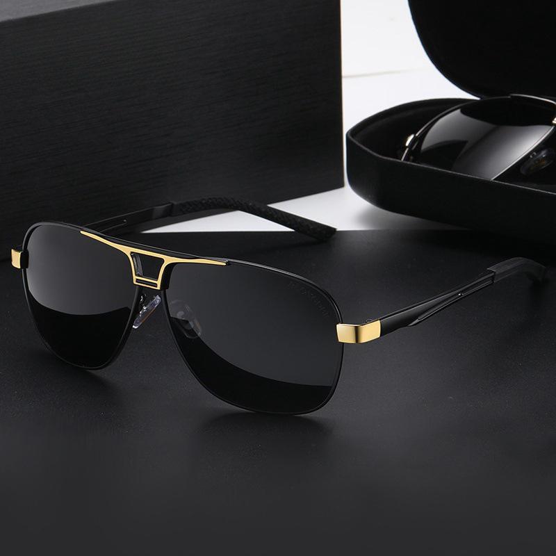 Men Classic Polarized Sunglasses Polarization Anti-reflection Full Frame Sun Glasses Women Retro Luxury Eyewear UV400