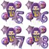 Kpop Demon Hunters Children Birthday Party Decoration Ball Number Digit 1-9 Balloon Set Baby Shower Supplies Gift Toy S Round Sensory Compression