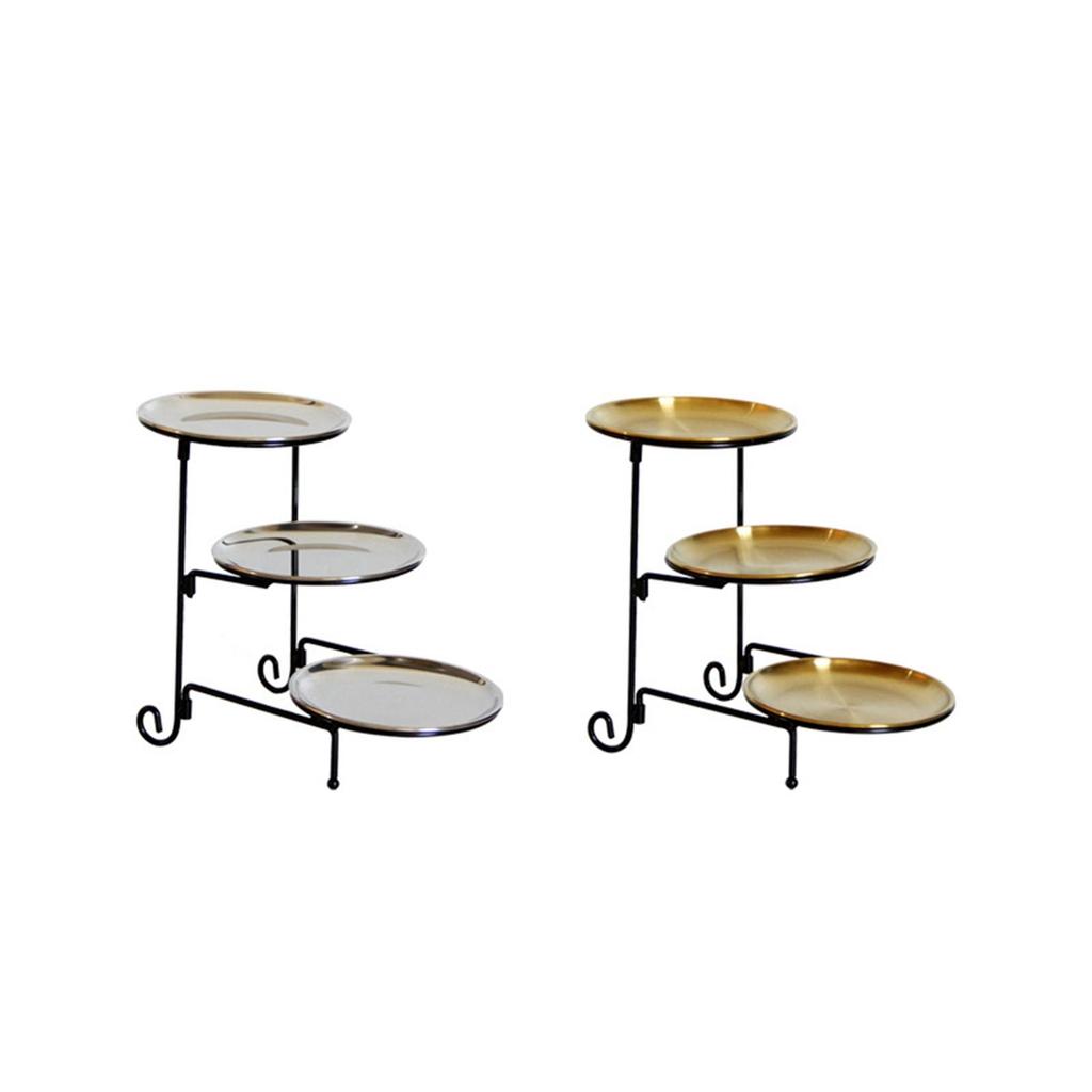 3 Tier Serving Tray Cupcake Stand Detachable Snack Storage Dessert Plate Restaurant