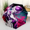 1 PC Automatic Folding Umbrella - Frieza Pattern Portable Foldable Design With 8 Ribs Christmas Birthday Gifts