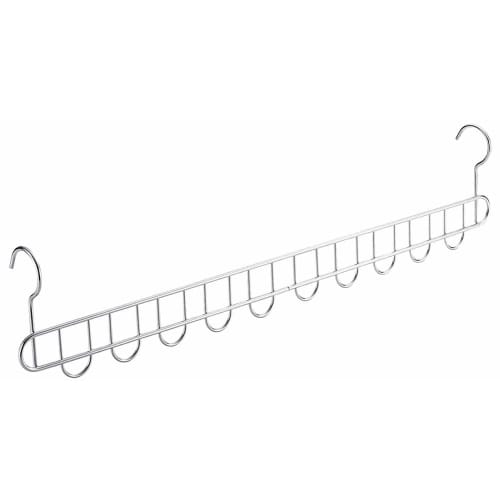 Shimomura Kihan 10-Row Hanger for Evenly Spaced Drying [Made in Japan] Prevents clothes from shifting in the wind, allows for bulk storage, and is sui